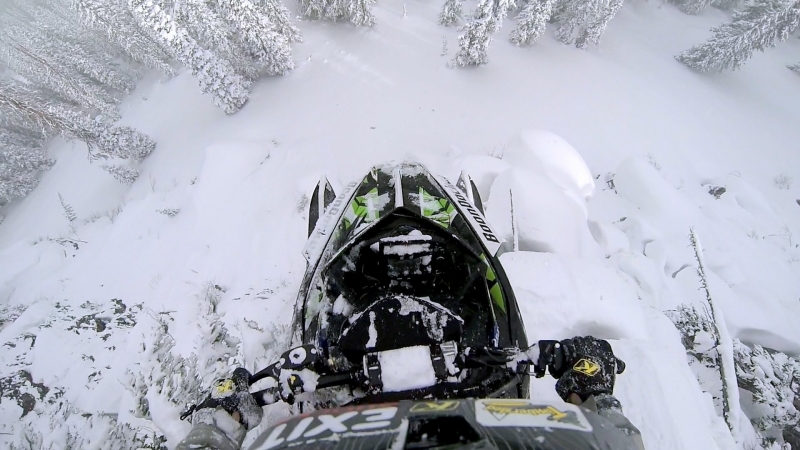 Gopro epic snowmobile drop