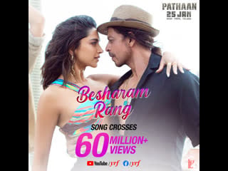 Besharam rang 60 million views