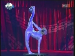 Contortion flexible girl in the moira orfei circus