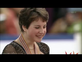 [hd] ladies medal ceremony 2002 worlds irina slutskaya, michelle kwan, sugur