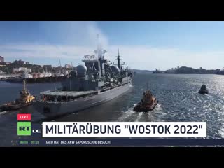 "wostok 2022" – gemeinsames militärmanöver russischer und chinesischer seestreitkräfte