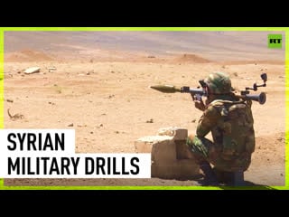 Syrian mortar teams train in grilling exercises