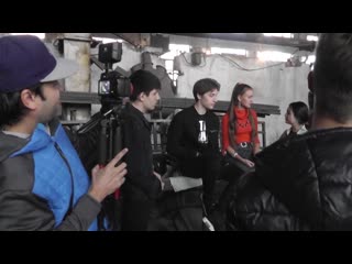 Backstage сознание сцена в цеху