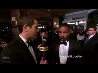 Golden globe awards 2016 interview michael b jordan and director ryan coogler