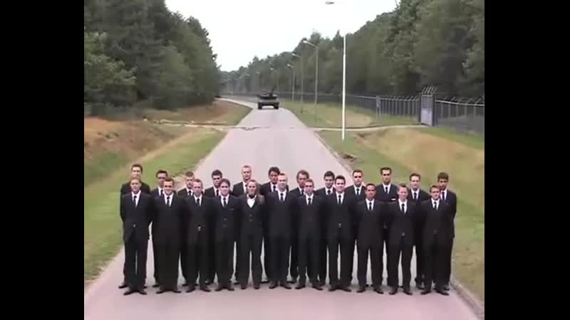 Экстренное торможение танка "leopard"