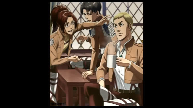 Hange zoe x levi ackerman x erwin smith edit; erurihan