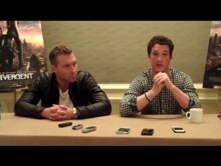 Miles tellerjai courtney interview divergent the macguffin