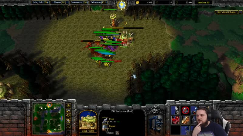 [ltaerl] банда играет в кастомки warcraft #19 [survival chaos]