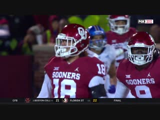 Ncaaf 2018 / week 12 / kansas jayhawks (6) oklahoma sooners / 1h / en