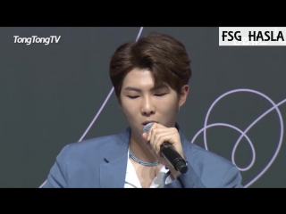 [rus sub][180524] bts 'fake love' press conference (love yourself 轉 tear)