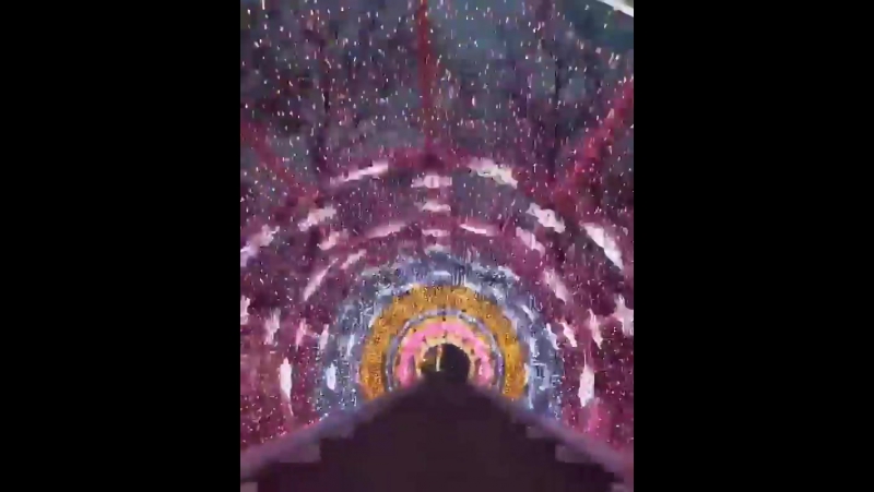 Новогодний туннель на тверском бульваре