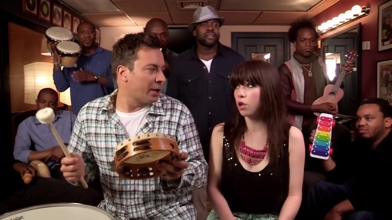 Jimmy fallon, carly rae jepsen the roots sing call me maybe (w classroom instruments)