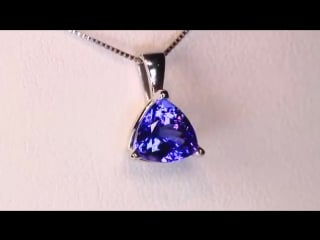 Tanzanite pendant kurvinipuh k gems gia gems мгу