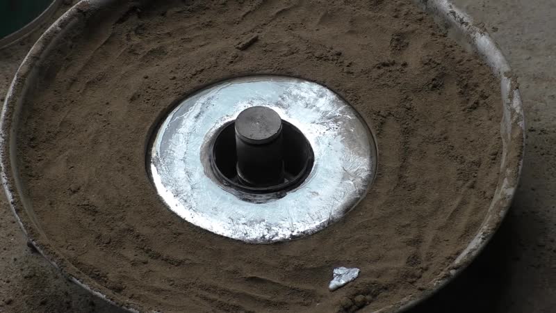 Как отлить из алюминия мега кольцо aluminum casting