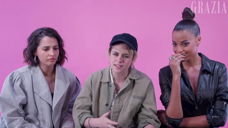 Charlies angels kristen stewart, naomi scott and ella balinska reveal disastrous haircuts