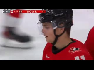 What a shot by cole perfetti as he makes it 8 0! worldjuniors