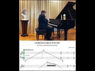 Live concert coronavirus etude for piano and disinfecting wipe (jeff depaoli)