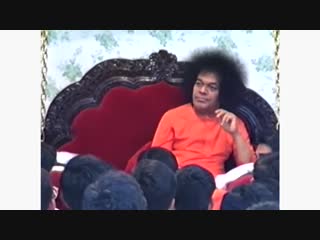 Sai love 177 swami on jhoola in trayee brindavan