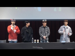 [fancam] [171110] b1a4 @ myeongdong fansign