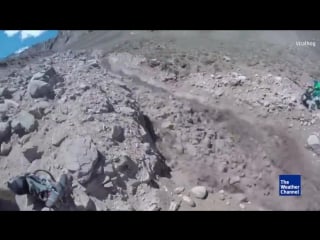 Hikers barely miss landslide in argentina the weather chan