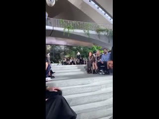 Cody at the louis vuitton fashion show! via indyamoore’s instagram live story