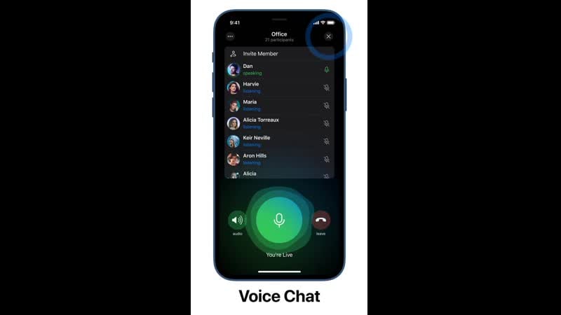Голосовые чаты в telegram
