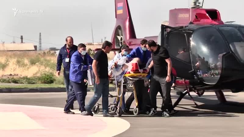 Վիրավորված երկու ռուս լրագրողները եւ նրանց ուղեկցող խմբի անդամը տեղափոխվել են երեւան՝ «էրեբունի» բկ