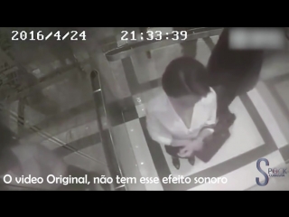 Pervertido tenta assediar mulher no elevador e se dá mal