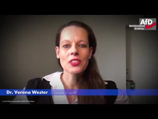 Afd bezirk arnsberg eu wahlwerbevideo mit dr verena wester (afd) 26 mai 2019