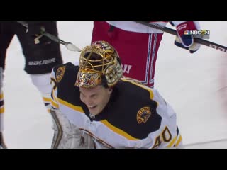 Tuukka rask forgets game is tied, leaves net for extra attacker