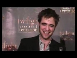 Paris press conference robert pattinson, kristen stewart, tpornr lautner new moon junket