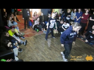 Test your skillz game 01 "hip hop 2x2 teacher+student 1/8'' lizetta&юла vs sasha&цеплуха