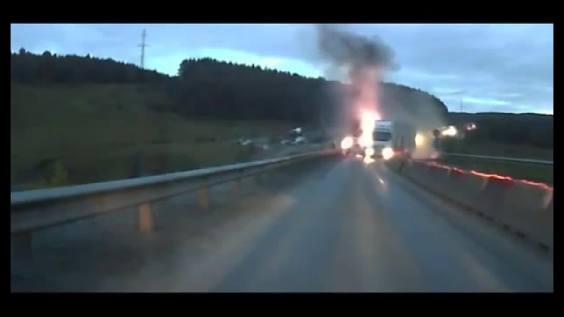 Ужасное дтп на трассе м 5 семь столкнувшихся машин, шестеро погибших