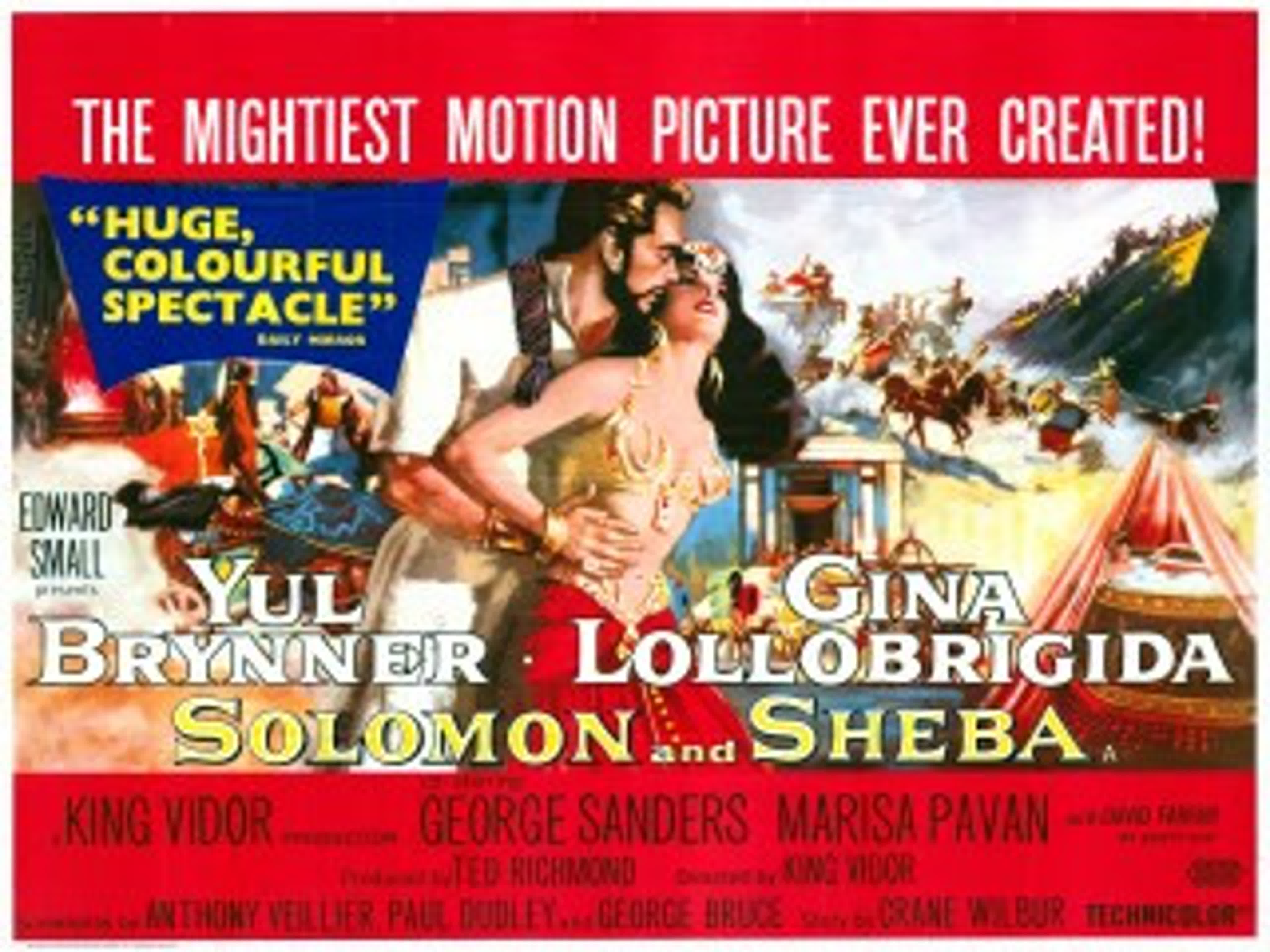 Solomon and sheba (1959) better quality yul brynner, gina lollobrigida,  george sanders