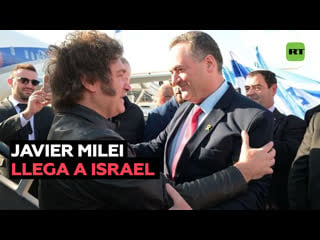 Milei llega a israel "mi plan es mudar la embajada a jerusalén occidental"