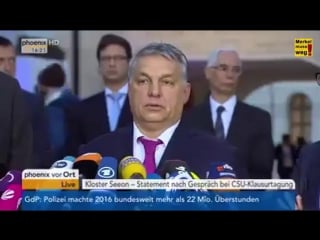 Eine tolle rede von viktor orban bei drehhofer in bayern
