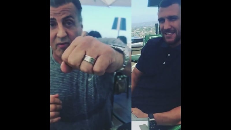 Василий ломаченко и сильвестр сталлоне! "ланч в отличной компании"