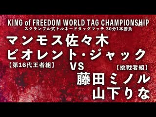 Mammoth sasaki & violento jack vs minoru fujita & rina yamashita