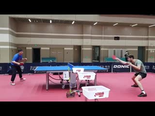 Ma long & dimitrij ovtcharov | training