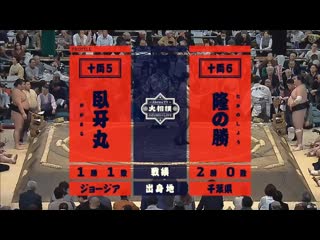 Gagamaru vs takanosho haru 2018, juryo day 3