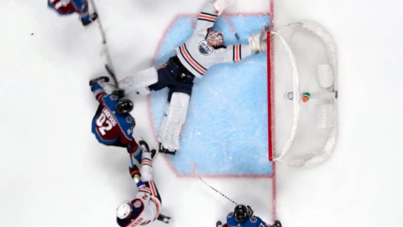 Mikko koskinen goes into full snow angel mode for jaw dropping save