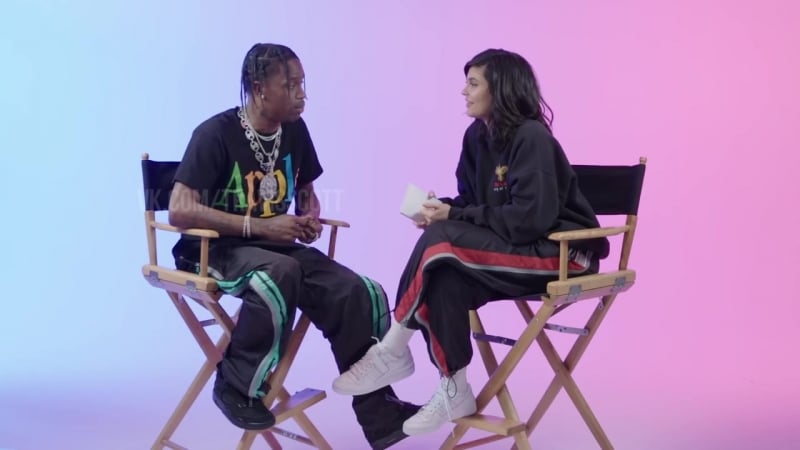 Кайли дженнер и трэвис скотт для издания gq (русские субтитры) [nr]