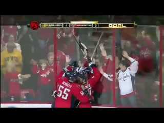 Nicklas backstrom ties game, wins it in ot 11/1/11 анахайм вашингтон 4 5 от