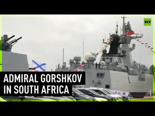 Russian frigate at south africa’s armed forces day parade