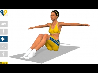 Pilates abs oblique roll down