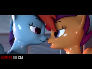 Wet floor futa rainbow dash x scootaloo