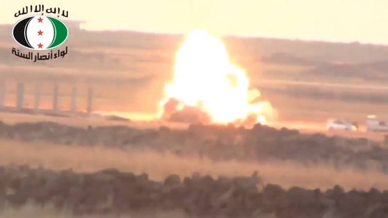 Сирия 12 окт 2014 дараа поражение т 55 правительственных сил из птрк tow c последующей детонация бк