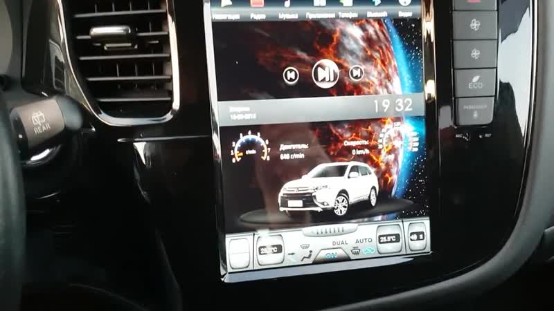 Магнитола для mitsubishi outlander в стиле тесла