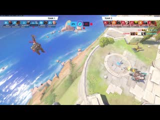 Two hogs just hogging around off point he single ults me off the map, turns to leave and what's that, a surprise long distance