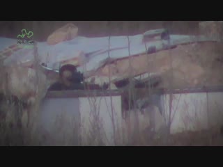 Дуэль между боевиком ахрар аш шам и бойцом саа,хараста дамаск